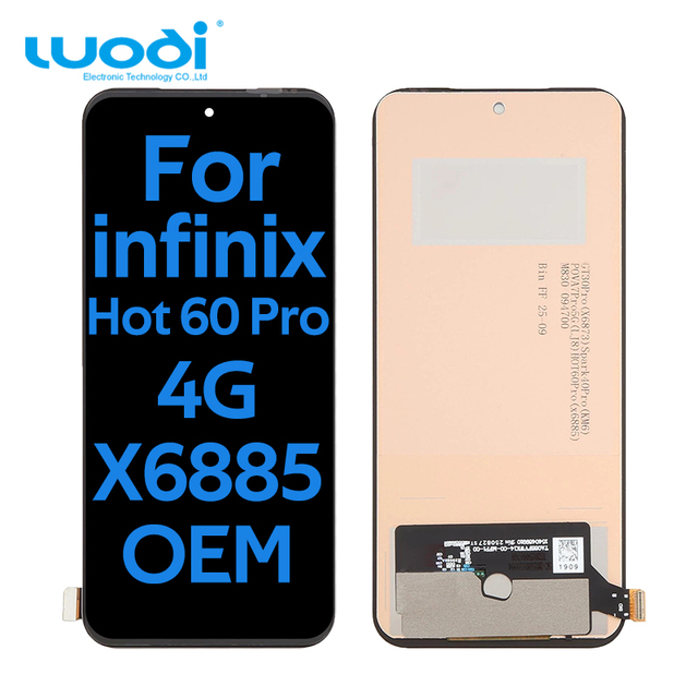 Universal LCD Screen for Infinix Hot 60 Pro 4G X6885 Tecno Spark 40 Pro 4G KM6 OEM Touch Screen Compatible Replacement Pantalla