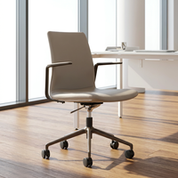 Chaise de bureau exécutive ergonomique moderne en cuir réglable et confortable, chaise de conférence adaptée aux bureaux à domicile