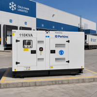 Perkins 100 Kva 110 Kva 150kva 200kva Genset Tiga Fasa Silent dengan Inversi Otomatis Harga untuk Bisnis di Tanzania