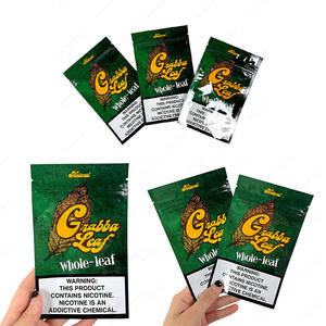 3サイドシール葉包装タバコポーチシガー保湿ジップロックバッググラビア印刷リサイクル可能 - Product Image 2