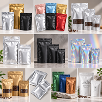 Sachet en aluminium personnalisé couleur ECO avec fermeture éclair pour emballage de bonbons, vente en gros, impression personnalisée