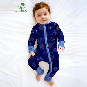 Miozing Ropa de Bebé para el Día de la Independencia, <span class=keywords><strong>Pijamas</strong></span> de Bambú Orgánico para Bebé, Ropa de Bebé Directo de Fábrica, <span class=keywords><strong>Pijamas</strong></span> de Bebé Personalizadas - Product Image 1