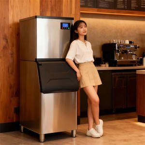 300kg/500kg/1000kg Machine à glace usine modulaire grande capacité Cube Machine à glaçons pour magasin de boissons froides - Product Image 2