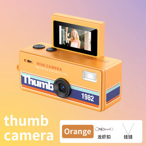 Yeni Çevirmeli Ekranlı Taşınabilir Mini Başparmak Dijital Graffiti Kamera 1080P HD Küçük Retro Anahtarlık Cep Kamerası Dış Mekan Seyahat Çalışması İçin - Product Image 4