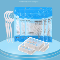 Boîte en plastique portable avec logo OEM pour fil dentaire, conteneur pour cure-dents, rangement pour le nettoyage des dents, soins bucco-dentaires avec cure-dents en fil dentaire