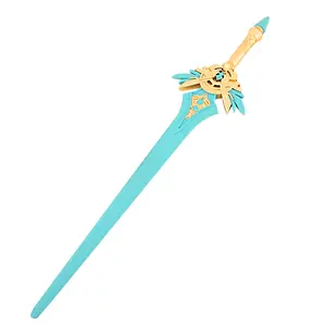 Köpük kılıç Cosplay Genshin darbe kılıç Fandom Katana 1:1 gerçek boyutu çocuklar için Lisa Makoto Nero