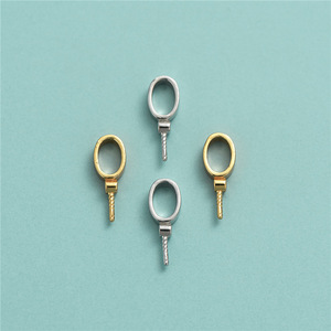 Base de pendentif ovale en argent sterling 925, <span class=keywords><strong>support</strong></span> vide <span class=keywords><strong>pour</strong></span> breloque de bijoux DIY, <span class=keywords><strong>pour</strong></span> perle et pierre précieuse, base de pendentif à sertissage clos - Product Image 3