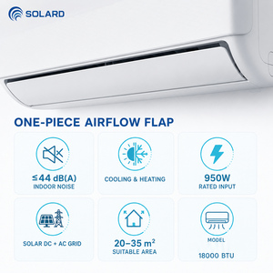 Climatiseur Solaire Hybride 18000 BTU AC PV à Entraînement Direct, Murale, Chauffage et Refroidissement, 80-380V, Usage Domestique Extérieur SLD-DCAC-18000E S - Product Image 2