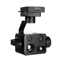 Kamera Gimbal Drone Sensor EO Ganda 8K 48MP Zoom Optik 10X Zoom Hibrida 160X Pengintai Jarak Laser IR 1200m Pelacakan AI