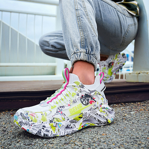 Chaussures de sport grande taille Zapatillas Fabricant personnalisé pour hommes chaussures <span class=keywords><strong>homme</strong></span> semelle en caoutchouc rembourrée Sneaker pour hommes - Product Image 1