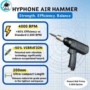 Marteau pneumatique professionnel HY-326, 4000 BPM, haute vitesse, système anti-choc breveté, aluminium léger, impact 11J - Product Image 4