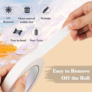 48mm 24mm màu be và trắng 100m sơn masking tape bán buôn dính giấy & sản phẩm phim - Product Image 5