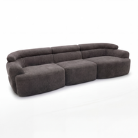 Ensemble de canapés modulaires en tissu mousse, design moderne, écologique, confortable, pour appartement, centre commercial, hôtel, villa, facile à assembler