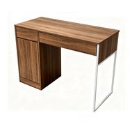 Bureau d'ordinateur convertible en métal de style simple, économique, portable, pour usage domestique TD-2273