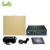 Mini PC industriel sans ventilateur Ubuntu Linux OS N100 Pare-feu en stock