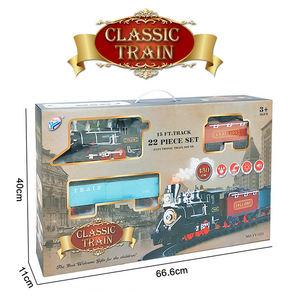 Set di treni giocattolo per bambini dal Design classico con luce per fumatori e <span class=keywords><strong>suono</strong></span> <span class=keywords><strong>del</strong></span> <span class=keywords><strong>treno</strong></span> - Product Image 4