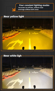 Focos de seguridad para cabeza de motocicleta de alta calidad, luz de advertencia LED para faro KD70 6500K IP68, resistente al agua, 150W, 3 lentes - Product Image 5