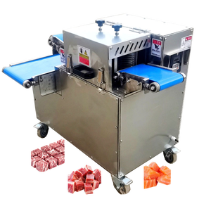Máquina para cortar carne fresca pequeña de acero inoxidable, máquina para cortar en cubitos de carne de cordero, pollo y salmón, máquina para pinchos de dados de carne - Product Image 1