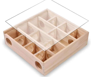 <span class=keywords><strong>Casetta</strong></span> <span class=keywords><strong>per</strong></span> Animali Domestici Golden Bear House, Lussuosa e Moderna in Legno, Resistente, Antiscivolo, Multifunzionale, Sicura <span class=keywords><strong>per</strong></span> Piccoli Animali, Cottage <span class=keywords><strong>per</strong></span> Criceti - Product Image 1