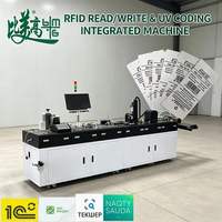 Imprimante jet d'encre UV pour l'impression graphique de numéros de lot, avec codage de puces RFID, industrielle, intelligente, personnalisée, et rejet automatique des étiquettes défectueuses