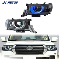 Phares Land Cruiser 2016-2022 LC200 DRL LED ensemble de phares modifiés mise à niveau vers le phare avant de style Defender pour Toyota