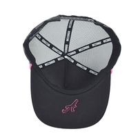 Gorra Deportiva de 5 Paneles para Adultos, Estructurada, de Algodón, con Cierre a Presión, Malla, Bordado 3D en Relieve, Logotipo Personalizado, Venta al Por Mayor OEM/ODM