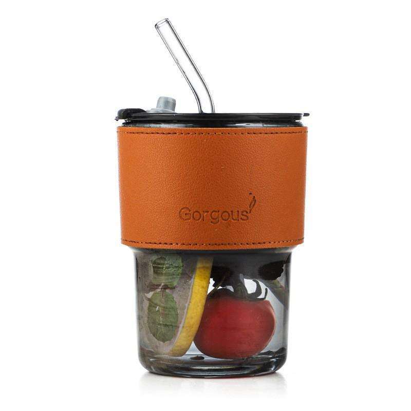 Smoke grey (single cup + lid + straw + cup sleeve)