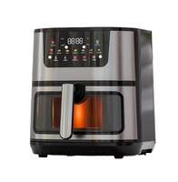 Friteuse à air multifonctionnelle avec fenêtre de cuisson visible, cuisson saine à faible teneur en huile pour cuire, rôtir, réchauffer, cuisine domestique