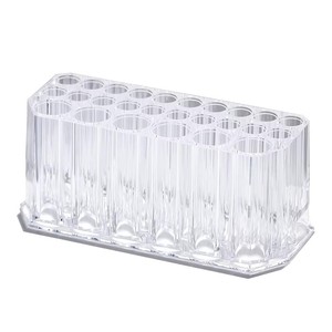 Transparent Acrylic Pen Holder 26 Hole <b>Large</b> Capacity Square <b>Desk</b> Storage For Nail Art Brushes - Product Image 4