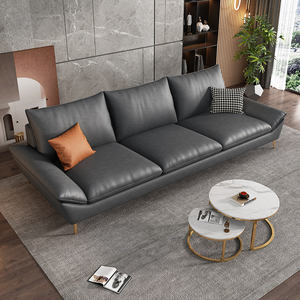 Minimaliste lumière luxe nordique moderne Simple sans lavage trois personnes combinaison Internet célébrité Style salon canapé - Product Image 2