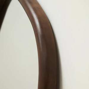 Nuevo <span class=keywords><strong>Espejo</strong></span> de <span class=keywords><strong>Cuerpo</strong></span> Entero Personalizado, de Madera Blanca, Estilo Minimalista de Mediados de Siglo, <span class=keywords><strong>Decorativo</strong></span>, Ondulado, Irregular, Vertical, Grande - Product Image 4