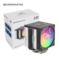 Pendingin Udara CPU Senyap 30dBA Rendah Kebisingan 6 Pipa Panas Dual Tower Kipas PWM 120mm Heatsink Pendingin Prosesor untuk Desktop Gaming