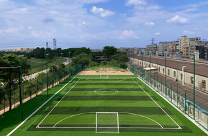 Bệnh kháng nhân tạo bóng đá Turf dtex 8000-15000 cao su infill PP Net SBR ủng hộ - Product Image 5