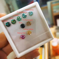 Pierres précieuses en moissanite de coupe cœur, champagne, certificat VVS GRA, prix de gros, diamants en moissanite pour la fabrication de bijoux