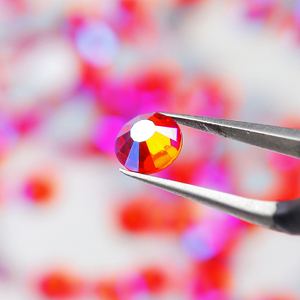 Strass en verre à dos plat non thermocollant, effet cristal AB, style Jacinthe, <span class=keywords><strong>pour</strong></span> le dentifrice et le nail art - Product Image 2