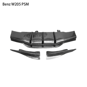 Diffuseur arrière en fibre de carbone style PSM pour Classe C W205 4 portes 2015-2021 - Product Image 6