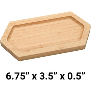 Plateau de présentation pour bagues en bois massif, plateau pour photographie de bijoux, plateau de rangement pour boucles d'oreilles en bambou et bois - Product Image 3