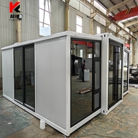Prix d'usine chinois de 40 pieds 2 ou 3 chambres à coucher Maison mobile préfabriquée petite villa Maison en conteneur extensible Maison préfabriquée à vendre