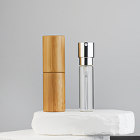 Botol Parfum Isi Ulang 10ml 20ml Berbahan Bambu ECO Putar, Botol Parfum Kosong Portabel untuk Perjalanan