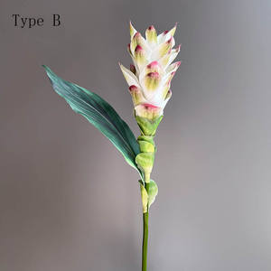 Flores de Jengibre Artificiales de Tacto Real para Decoración de Fondo de Escenario de Boda - Product Image 6