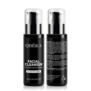 QBEKA Nettoyant <span class=keywords><strong>visage</strong></span> purifiant pour hommes, contrôle du sébum, rafraîchissant, non desséchant la peau - Product Image 2