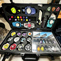Étui portable en aluminium et acrylique transparent pour toupies, boîte de présentation et de collection, lanceur de combat et accessoires