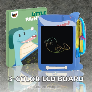 Tablero de escritura y dibujo LCD mixto de 3 colores y 10 pulgadas para herramienta educativa interactiva de plástico para niños - Product Image 5