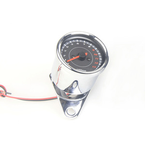 Tachymètre électronique pour moto, 12V, chromé, universel, pour modification de scooter - Product Image 1