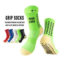 Chaussettes de football personnalisées avec grip antidérapant et protection tibiale – Chaussettes de soccer de haute qualité pour hommes, jeunes, enfants, uniforme d'équipe, prêtes à l'emploi