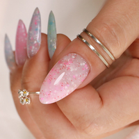Fournitures d'Ongles Vente en Gros de Haute Qualité Constructeur de Couleur Pots de Vernis à Gel Uv Logo Personnalisé 1Kg Extension d'Ongles Constructeur de Gel à Ongles en Gel Dur