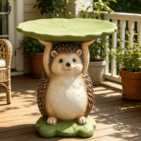 Statue de table en fibre de verre personnalisée en forme d'animal de dessin animé pour la décoration moderne de la maison et des restaurants
