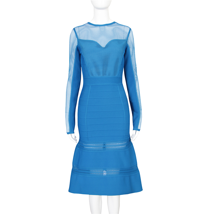 cheap long blue dress