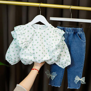 Compras en Línea, Conjuntos de Ropa Coreana con Volantes para Bebés, Ropa Linda de Verano para Niñas Recién Nacidas, Hecha en China - Product Image 4