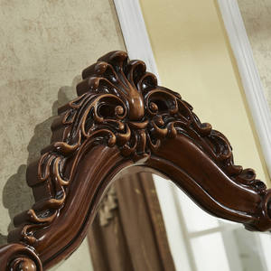 Cómoda de Madera Maciza Tallada de Estilo Clásico Americano con Espejo para Dormitorio, Muebles de Hotel E425 - Product Image 5